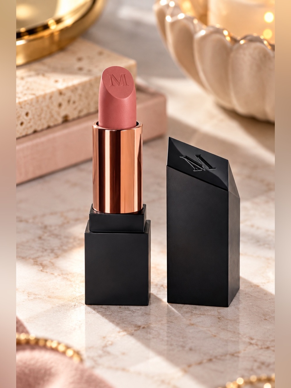 Morphe Mega Matte Lipstick Single AF Rosewood Nude Pink 3.5g Full Size NEW